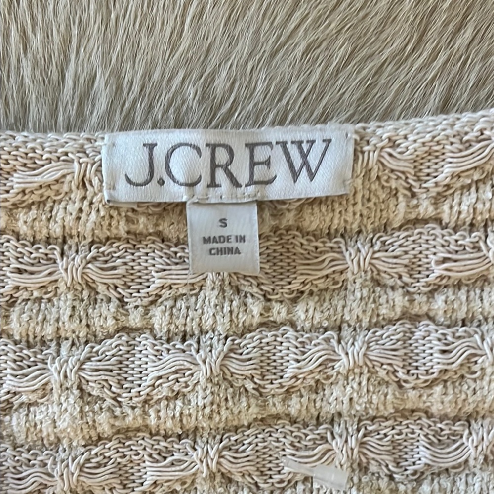 J. Crew Blue and Cream Cardigan Sweater - Picture 2 of 8